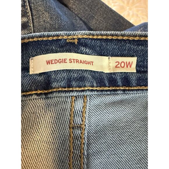 Levi’s Women's High-Rise Wedgie Straight Cropped Jeans Plus Size 20W New - Picture 10 of 11
